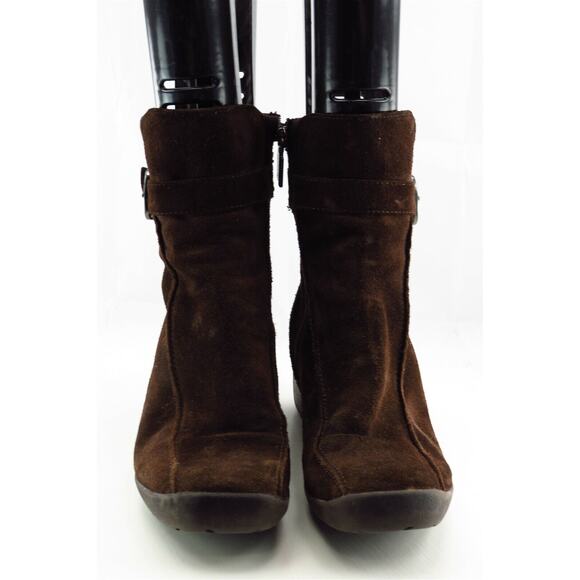 Blondo‎ Boot Sz 8 M Short Boots Almond Toe Brown Leather Women - Picture 3 of 8